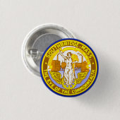 Flagge von Southbridge, Massachusetts Button (Vorne & Hinten)