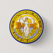 Flagge von Southbridge, Massachusetts Button (Vorderseite)