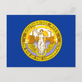 Flagge von Southbridge, Massachusetts Postkarte (Vorderseite)