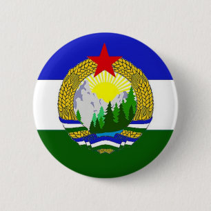 Flagge von sozialistischem Cascadia Button