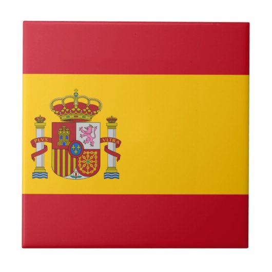 Flagge von Spanien - Bandera de España - spanische Fliese (Vorderseite)