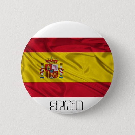 Flagge von Spanien Button (Vorderseite)