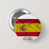 Flagge von Spanien Button (Vorne & Hinten)