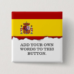 Flagge von Spanien Button