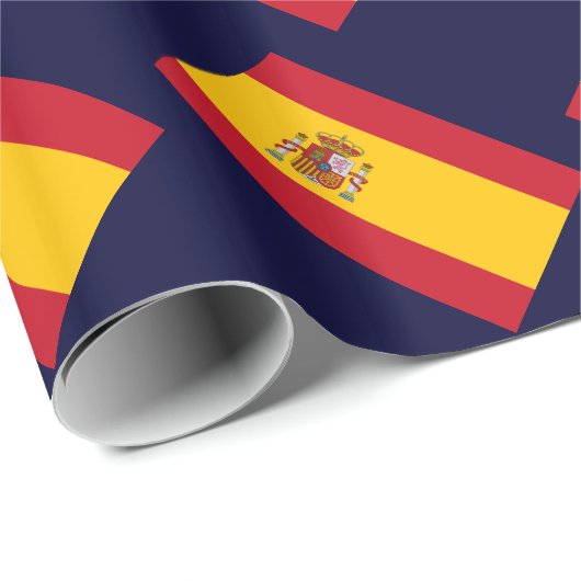 Flagge von Spanien Geschenkpapier (Rolleneckpunkt)