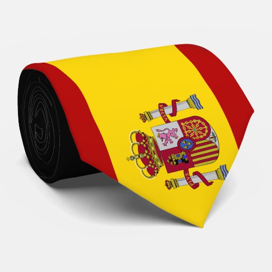 Flagge von Spanien Krawatte (Gerollt)