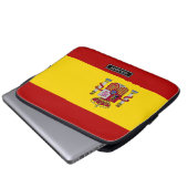 Flagge von Spanien Laptopschutzhülle (Vorne Knopf)