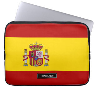 Flagge von Spanien Laptopschutzhülle