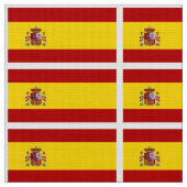 Flagge von Spanien Stoff (Nahaufnahme)