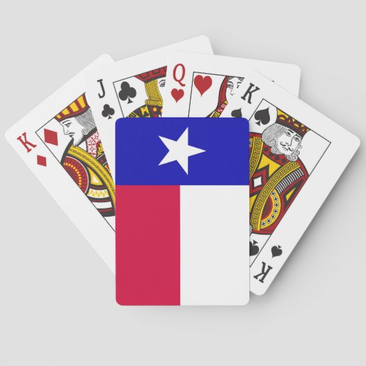 Flagge von Spielkarten Texas (Rückseite)
