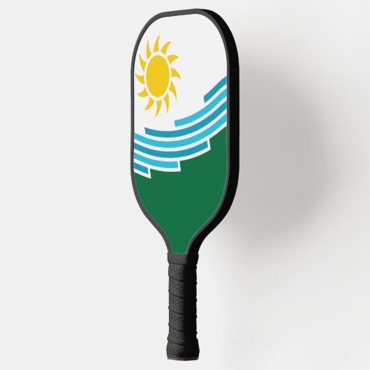 Flagge von Spokane, Washington Pickleball Schläger (Links)