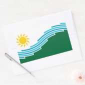 Flagge von Spokane, Washington Rechteckiger Aufkleber (Umschlag)