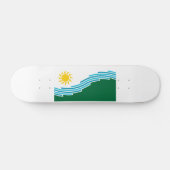 Flagge von Spokane, Washington Skateboard (Horizontal)