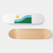Flagge von Spokane, Washington Skateboard (Horizontal)