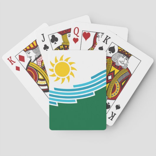 Flagge von Spokane, Washington Spielkarten (Rückseite)