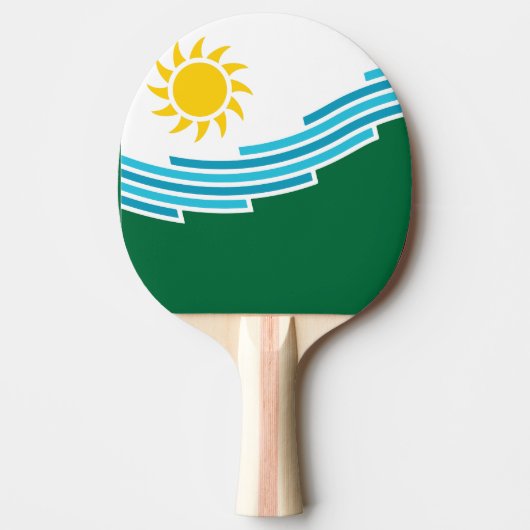 Flagge von Spokane, Washington Tischtennis Schläger (Vorderseite)