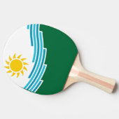 Flagge von Spokane, Washington Tischtennis Schläger (Seitenansicht)