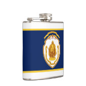 Flagge von Springfield, Massachusetts Flachmann (Rechts)