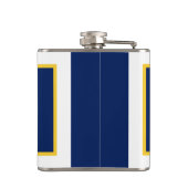 Flagge von Springfield, Massachusetts Flachmann (Rückseite)