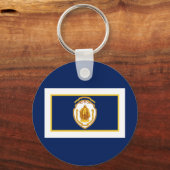 Flagge von Springfield, Massachusetts Schlüsselanhänger (Vorderseite)