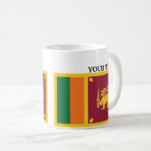Flagge von Sri Lanka Kaffeetasse (VorderseiteRechts)