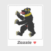 Flagge von St. Gallen, Schweiz Aufkleber (Blatt)
