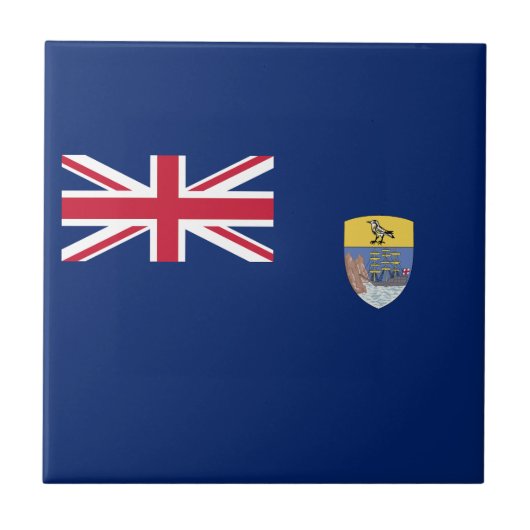 Flagge von St. Helena Fliese (Vorderseite)