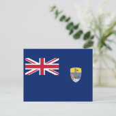 Flagge von St. Helena Postkarte (Stehend Vorderseite)