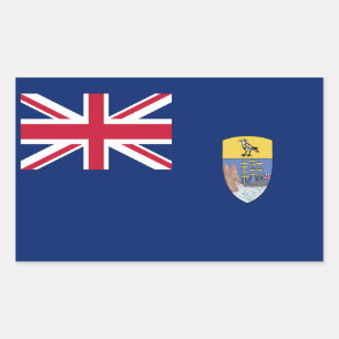 Flagge von St. Helena Rechteckiger Aufkleber