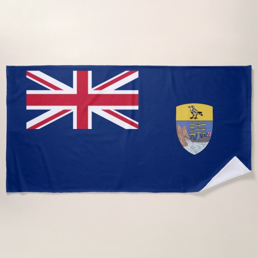 Flagge von St. Helena Strandtuch (Vorderseite)
