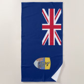 Flagge von St. Helena Strandtuch (Vorderseite)