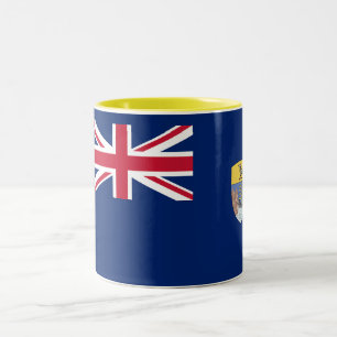 Flagge von St. Helena Zweifarbige Tasse