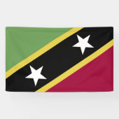 Flagge von St. Kitts und Nevis Banner (Horizontal)