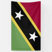 Flagge von St. Kitts und Nevis Banner (Vertikal)