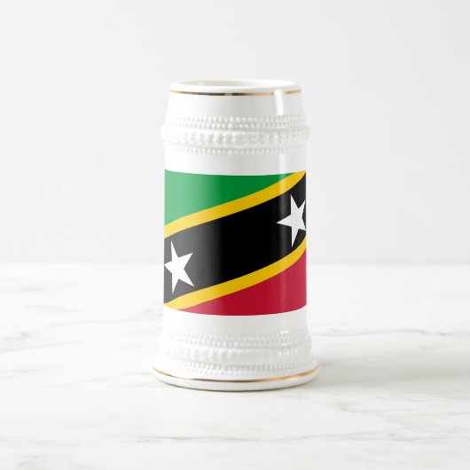 Flagge von St. Kitts und Nevis Bierglas (Mittel)