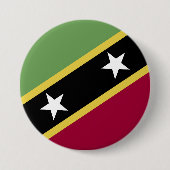 Flagge von St. Kitts und Nevis Button (Vorderseite)