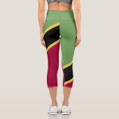 Flagge von St. Kitts und Nevis Capri Leggings (Rückseite)