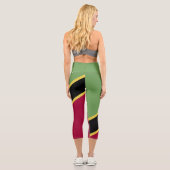 Flagge von St. Kitts und Nevis Capri Leggings (Rückseite)