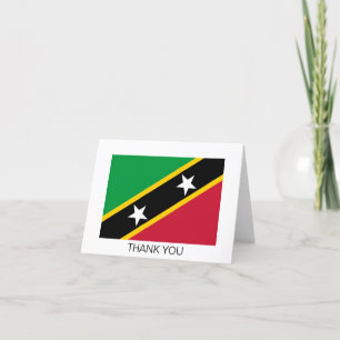 Flagge von St. Kitts und Nevis Dankeskarte