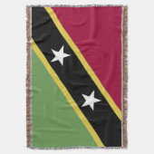 Flagge von St. Kitts und Nevis Decke (Vorderseite Vertikal)