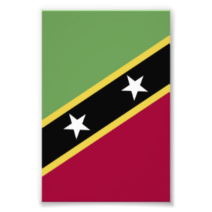 Flagge von St. Kitts und Nevis Fotodruck