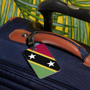 Flagge von St. Kitts und Nevis Gepäckanhänger