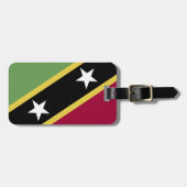 Flagge von St. Kitts und Nevis Gepäckanhänger (Vorderseite horizontal)