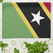 Flagge von St. Kitts und Nevis Geschirrtuch (Gefaltet)