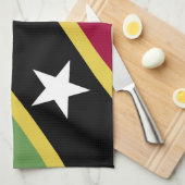 Flagge von St. Kitts und Nevis Geschirrtuch (Viertel Falte)