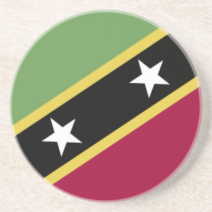 Flagge von St. Kitts und Nevis Getränkeuntersetzer