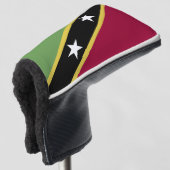 Flagge von St. Kitts und Nevis Golf Headcover (3/4 Vorderseite)