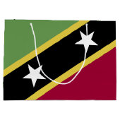 Flagge von St. Kitts und Nevis Große Geschenktüte (Rückseite)