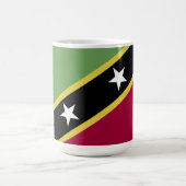 Flagge von St. Kitts und Nevis Kaffeetasse (Mittel)