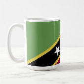 Flagge von St. Kitts und Nevis Kaffeetasse (Links)